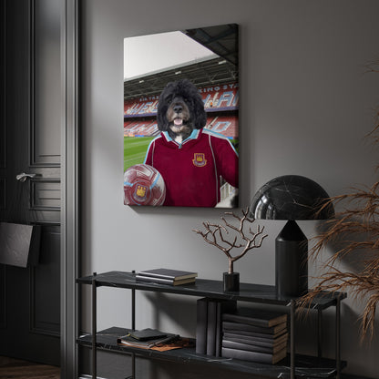 Your Pet in a West Ham 2000-01 Home Retro Shirt