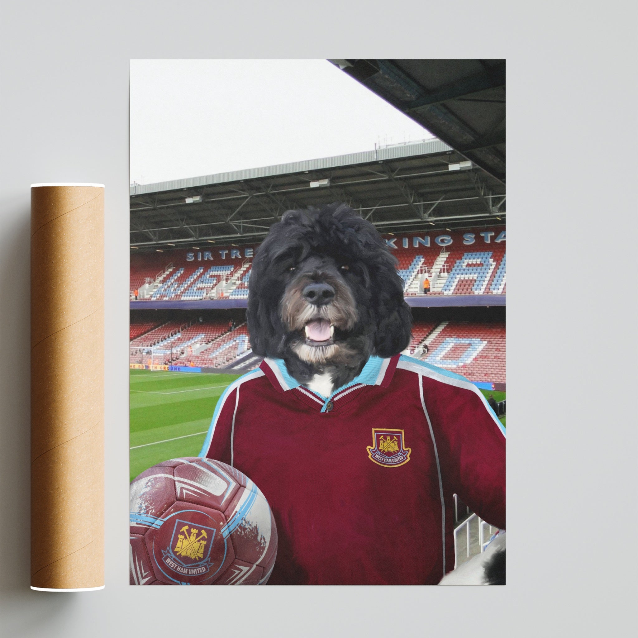 Your Pet in a West Ham Retro Shirt