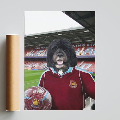Your Pet in a West Ham Retro Shirt