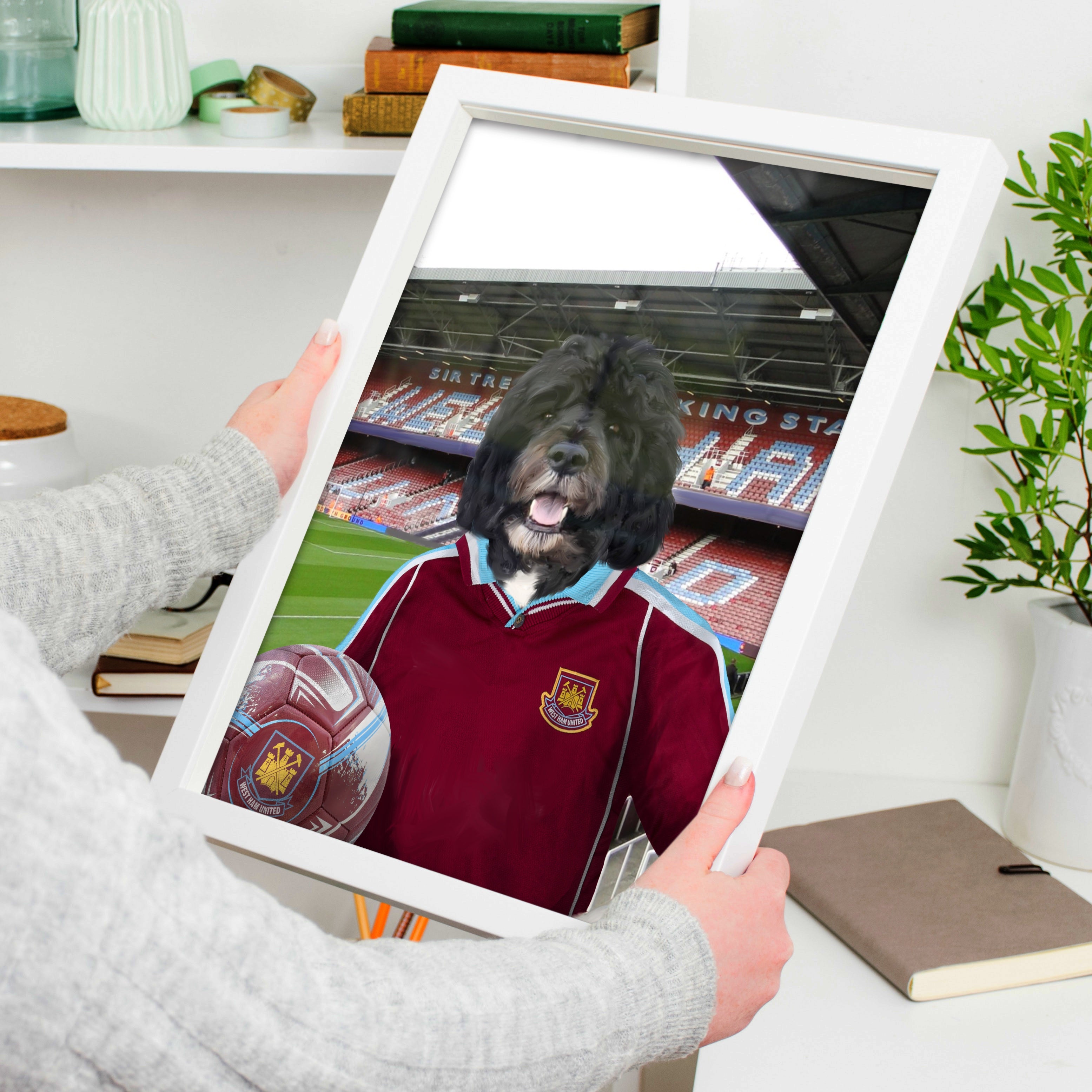 Your Pet in a West Ham 2000-01 Home Retro Shirt