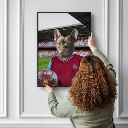 Your Pet in a West Ham 2001-02 Home Retro Shirt