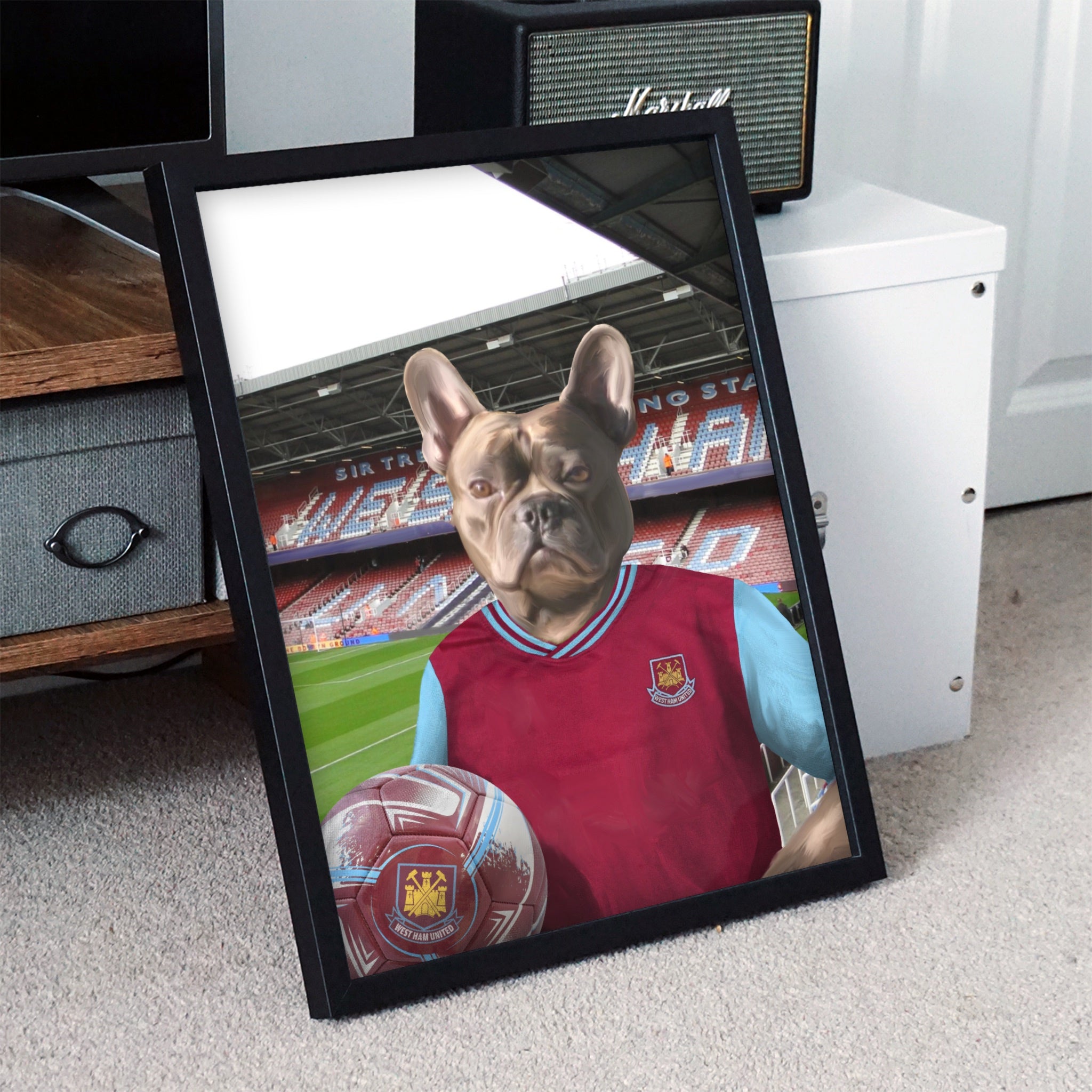 Your Pet in a West Ham Retro Shirt