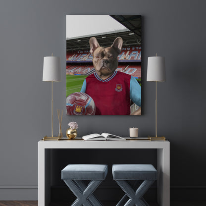 Your Pet in a West Ham 2001-02 Home Retro Shirt