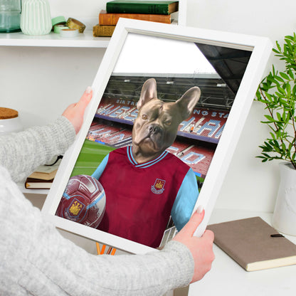 Your Pet in a West Ham 2001-02 Home Retro Shirt