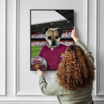 Your Pet in a West Ham 2005-06 Home Retro Shirt
