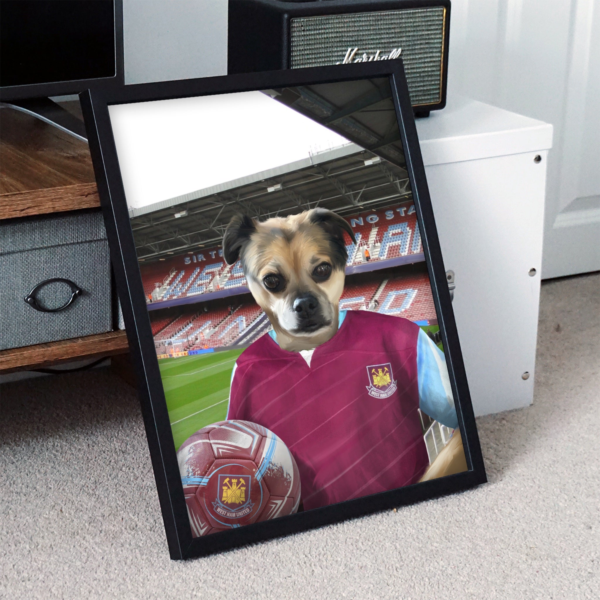 Your Pet in a West Ham Retro Shirt
