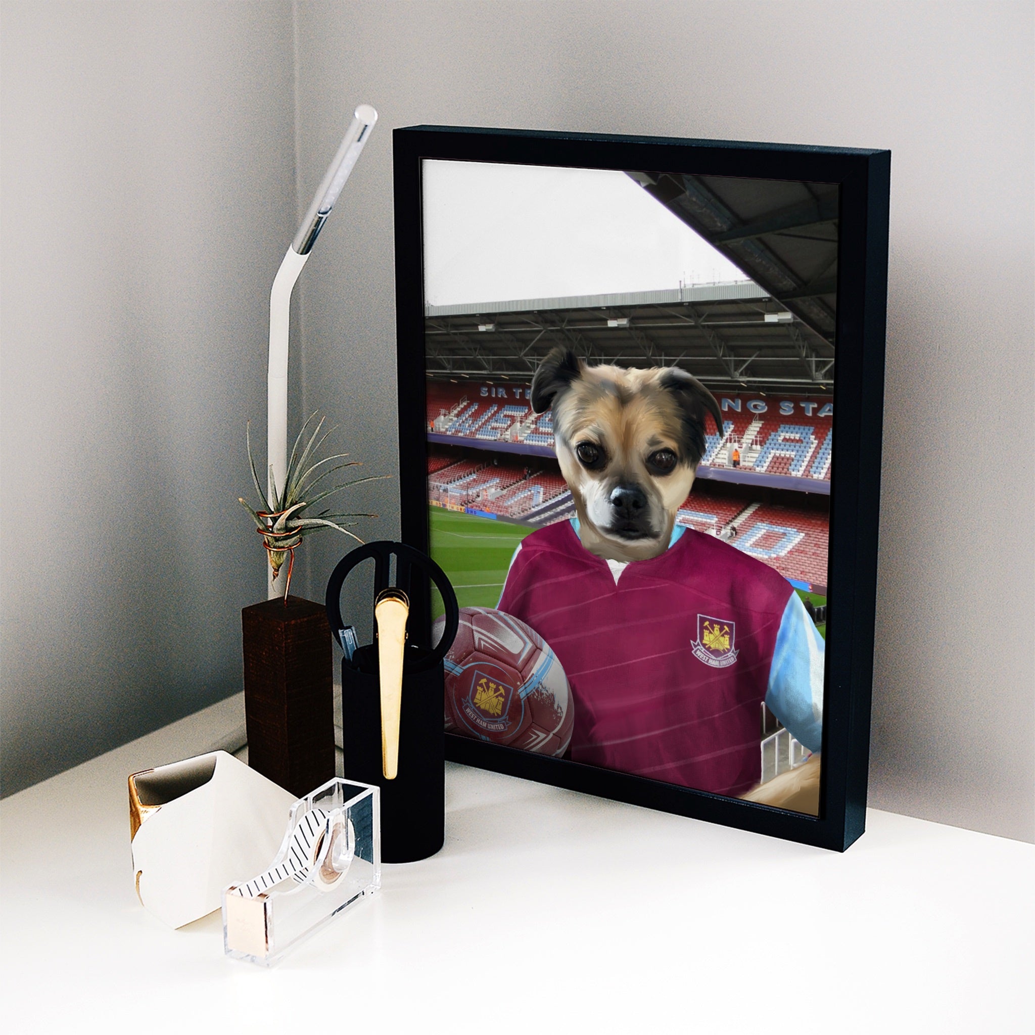 Your Pet in a West Ham 2005-06 Home Retro Shirt