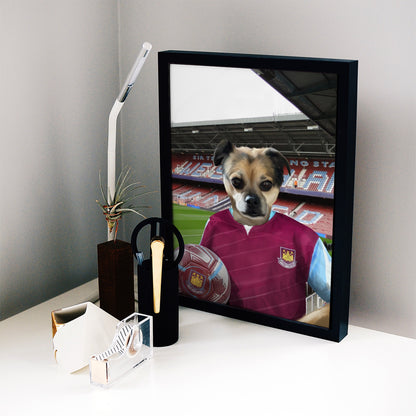 Your Pet in a West Ham 2005-06 Home Retro Shirt
