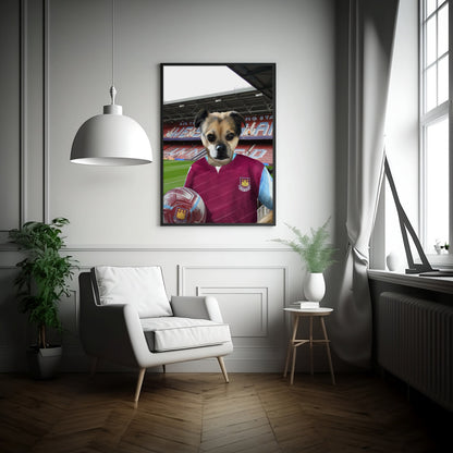 Your Pet in a West Ham 2005-06 Home Retro Shirt