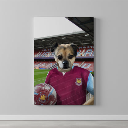 Your Pet in a West Ham Retro Shirt
