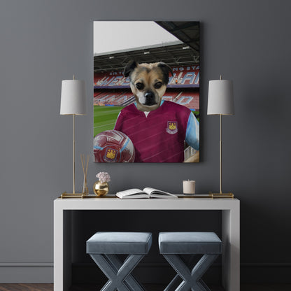 Your Pet in a West Ham 2005-06 Home Retro Shirt