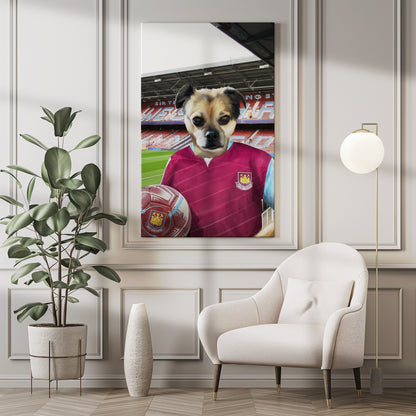 Your Pet in a West Ham 2005-06 Home Retro Shirt