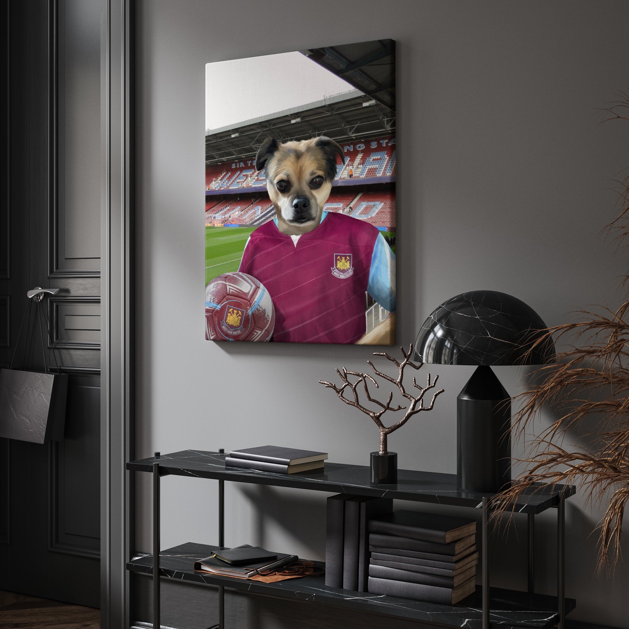 Your Pet in a West Ham 2005-06 Home Retro Shirt