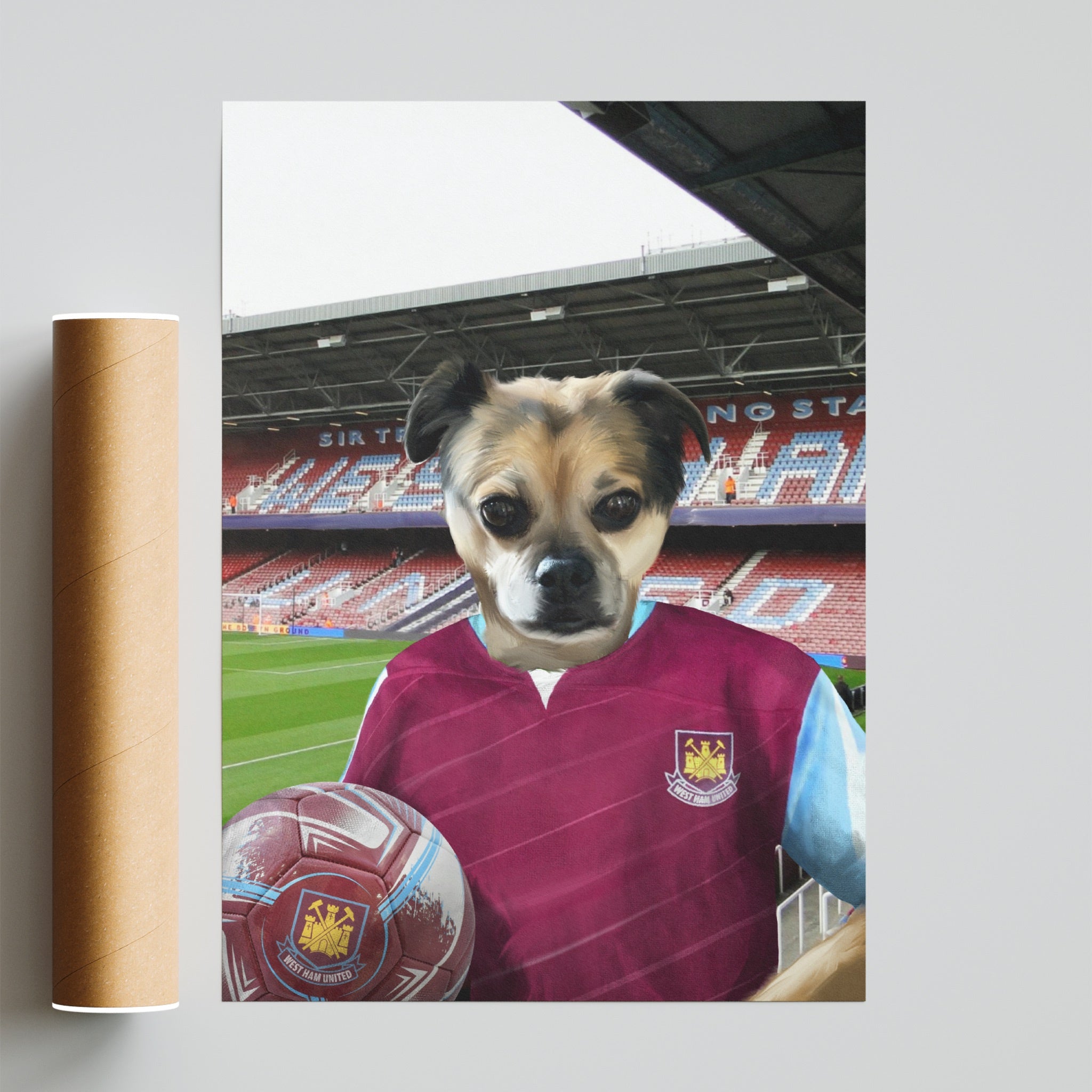 Your Pet in a West Ham Retro Shirt