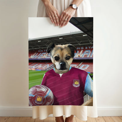 Your Pet in a West Ham 2005-06 Home Retro Shirt