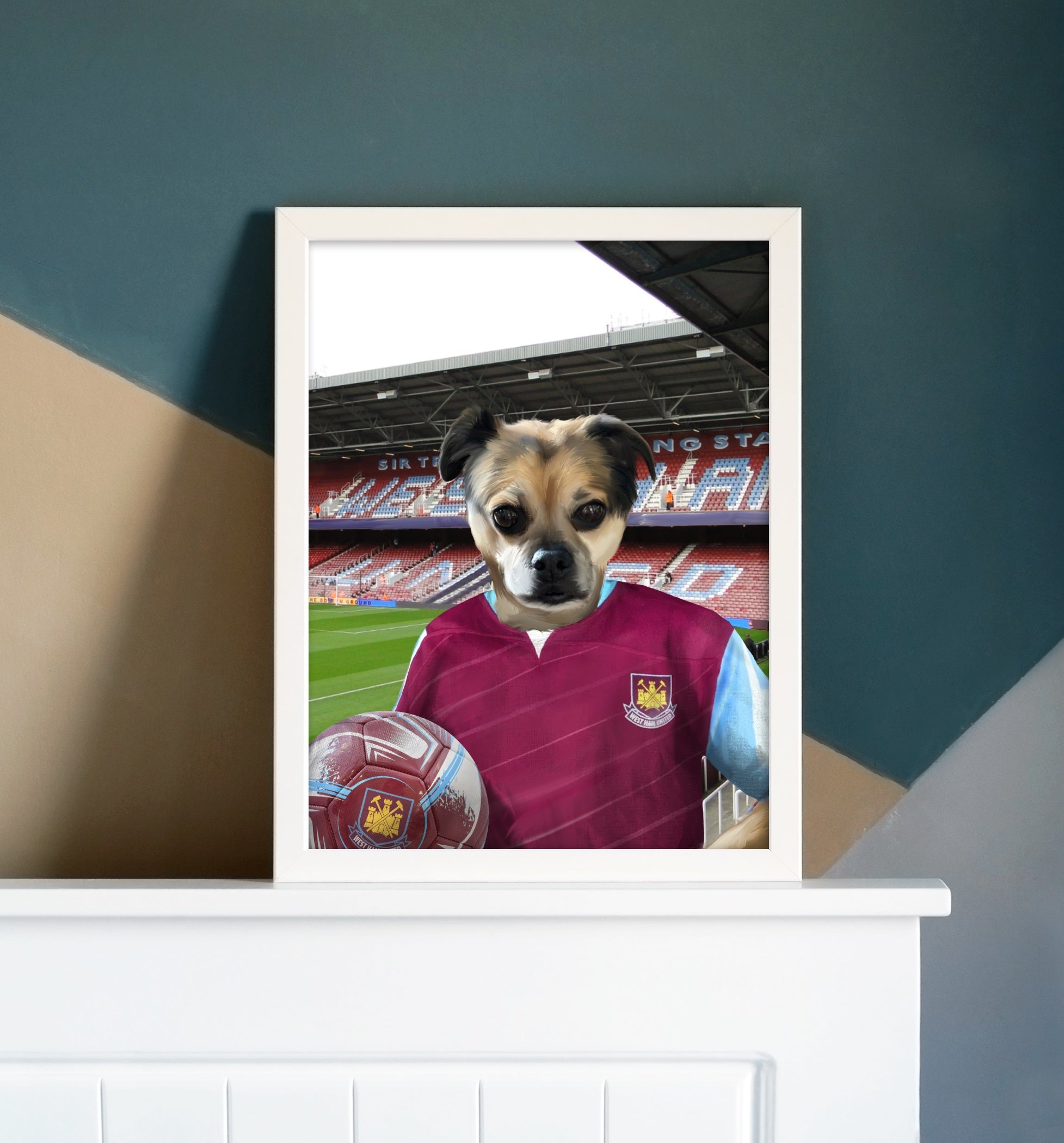 Your Pet in a West Ham Retro Shirt