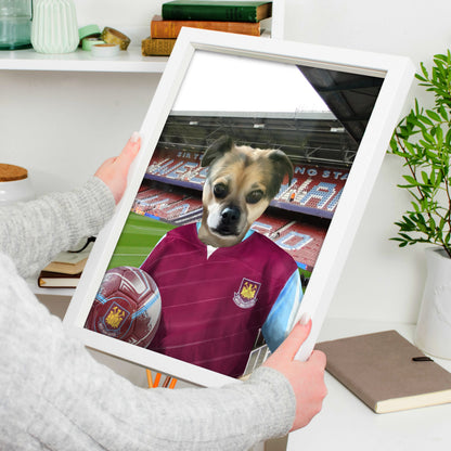 Your Pet in a West Ham 2005-06 Home Retro Shirt