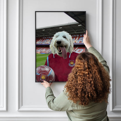 Your Pet in a West Ham 2009-10 Home Retro Shirt