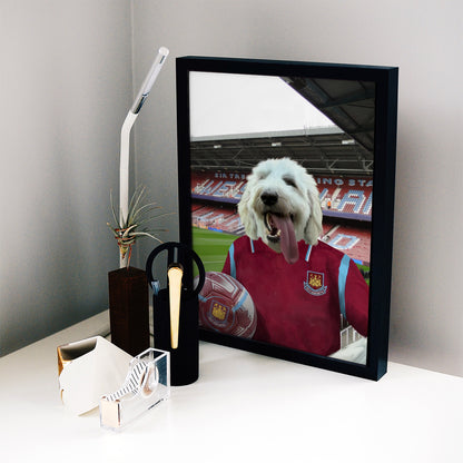 Your Pet in a West Ham 2009-10 Home Retro Shirt