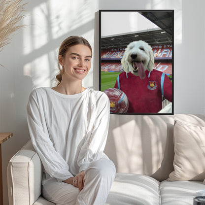 Your Pet in a West Ham 2009-10 Home Retro Shirt