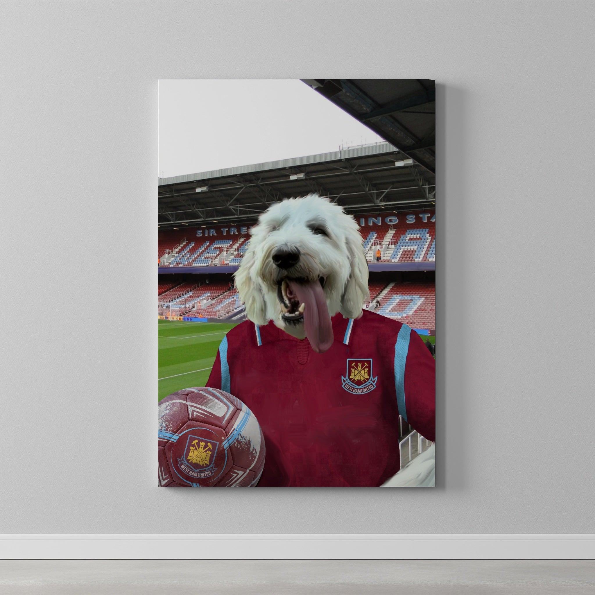 Your Pet in a West Ham Retro Shirt
