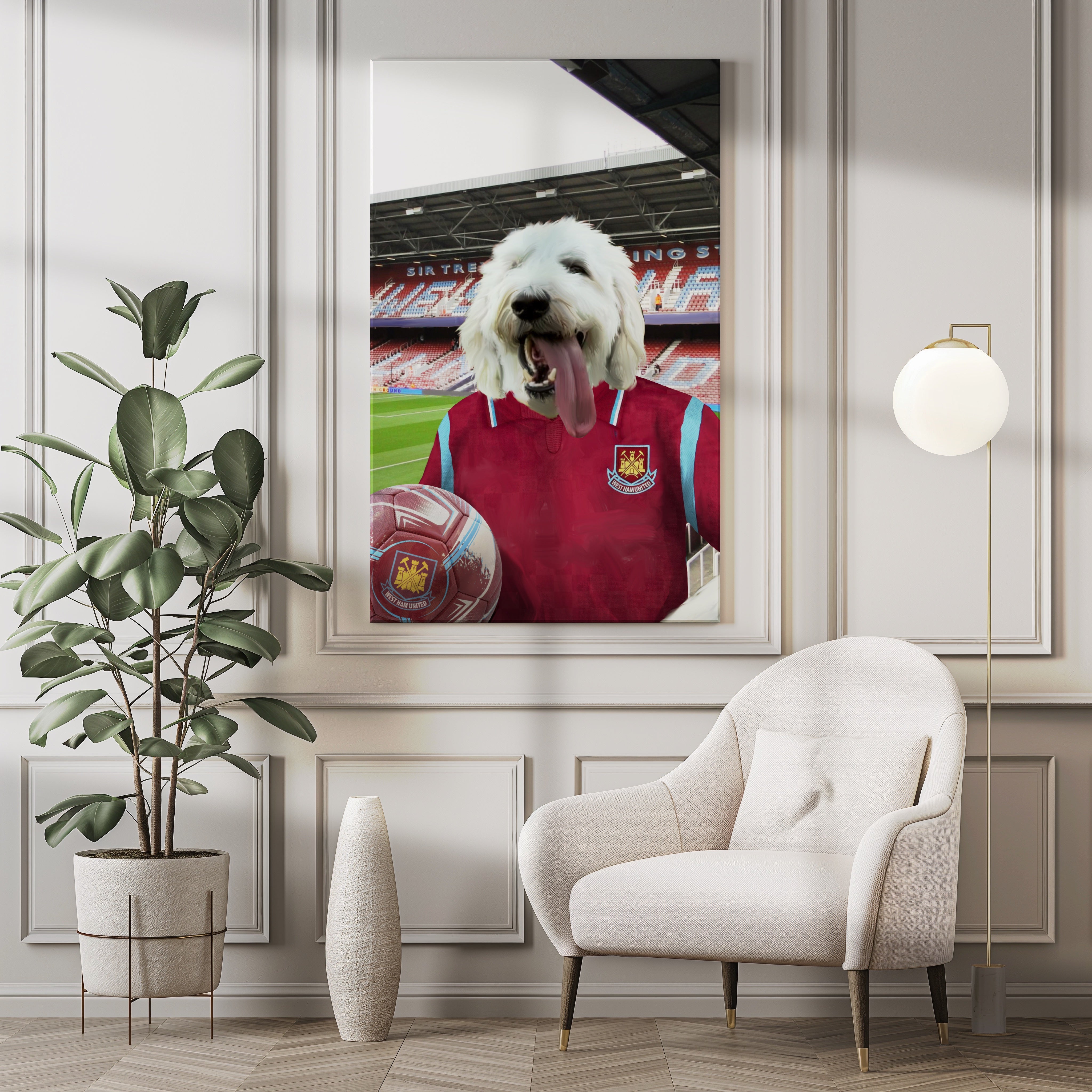 Your Pet in a West Ham 2009-10 Home Retro Shirt