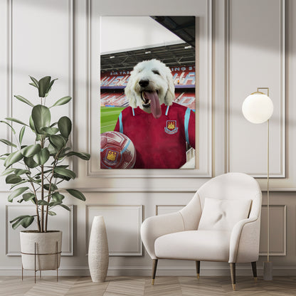 Your Pet in a West Ham 2009-10 Home Retro Shirt