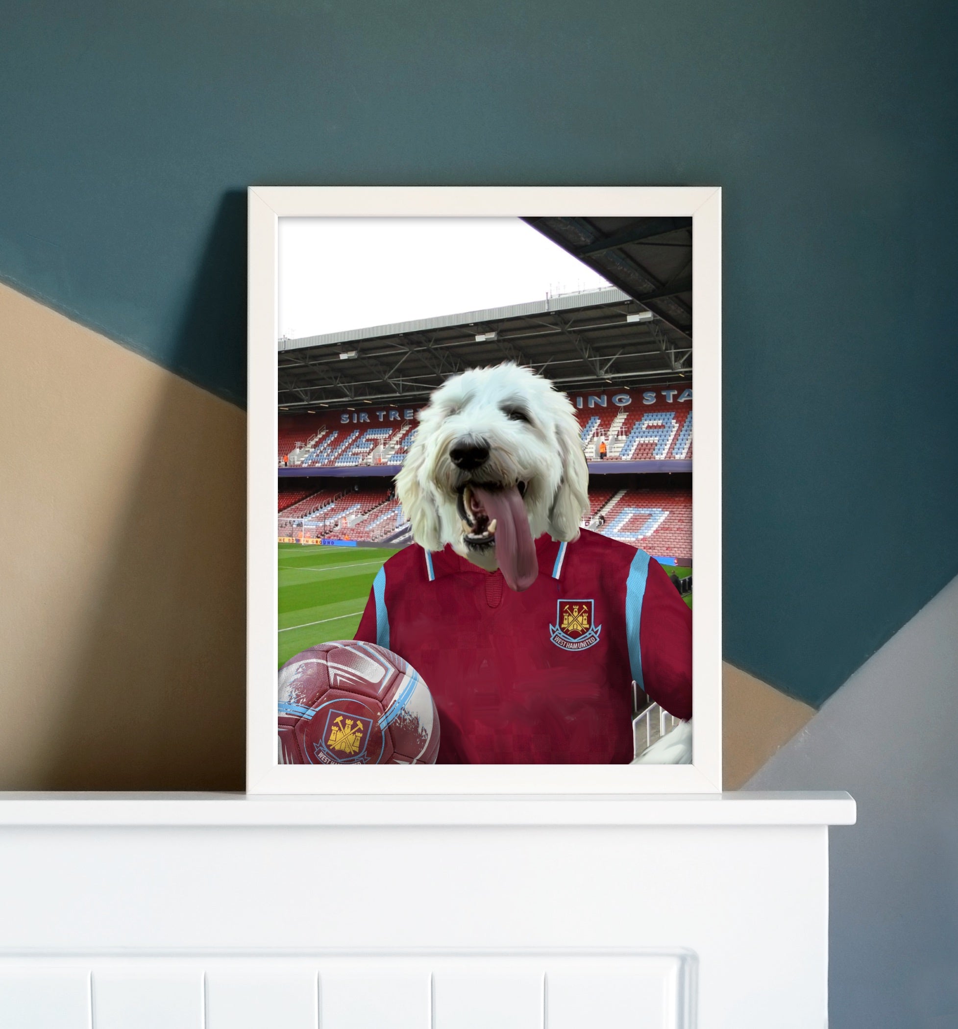 Your Pet in a West Ham Retro Shirt