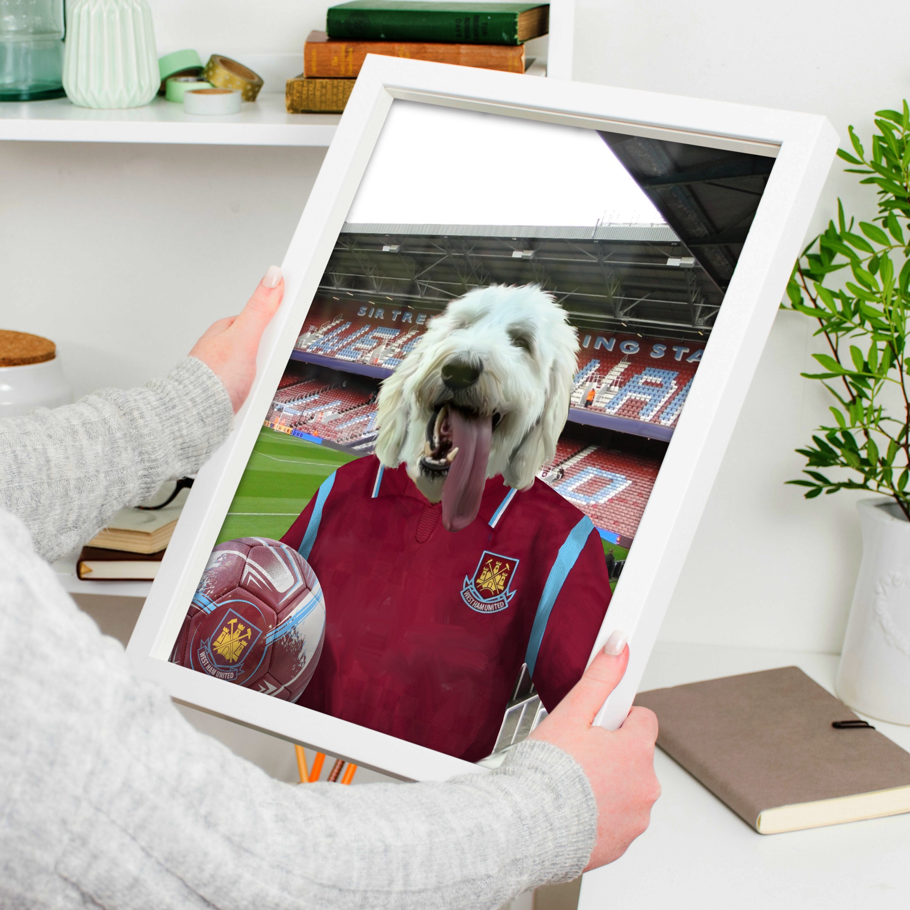Your Pet in a West Ham 2009-10 Home Retro Shirt