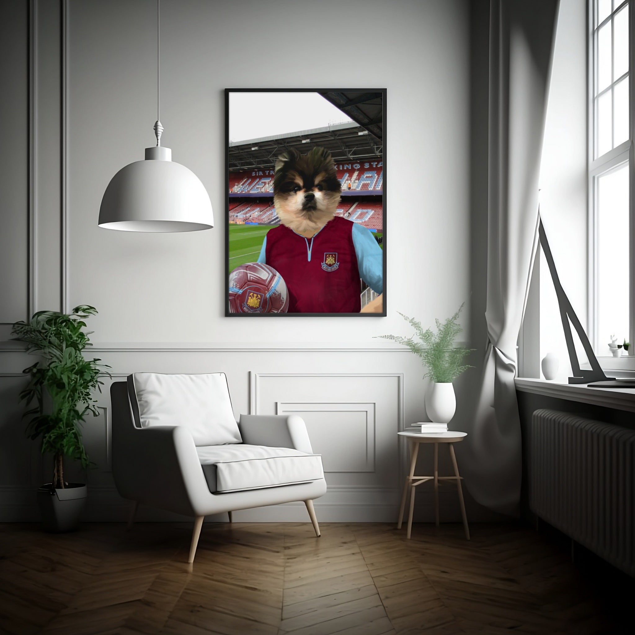 Your Pet in a West Ham 2012-13 Home Retro Shirt