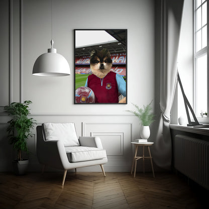 Your Pet in a West Ham 2012-13 Home Retro Shirt