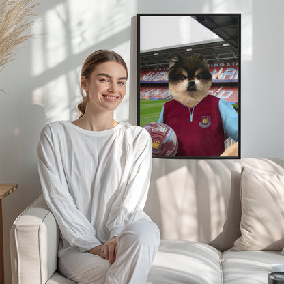Your Pet in a West Ham 2012-13 Home Retro Shirt
