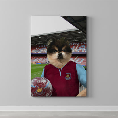 Your Pet in a West Ham Retro Shirt