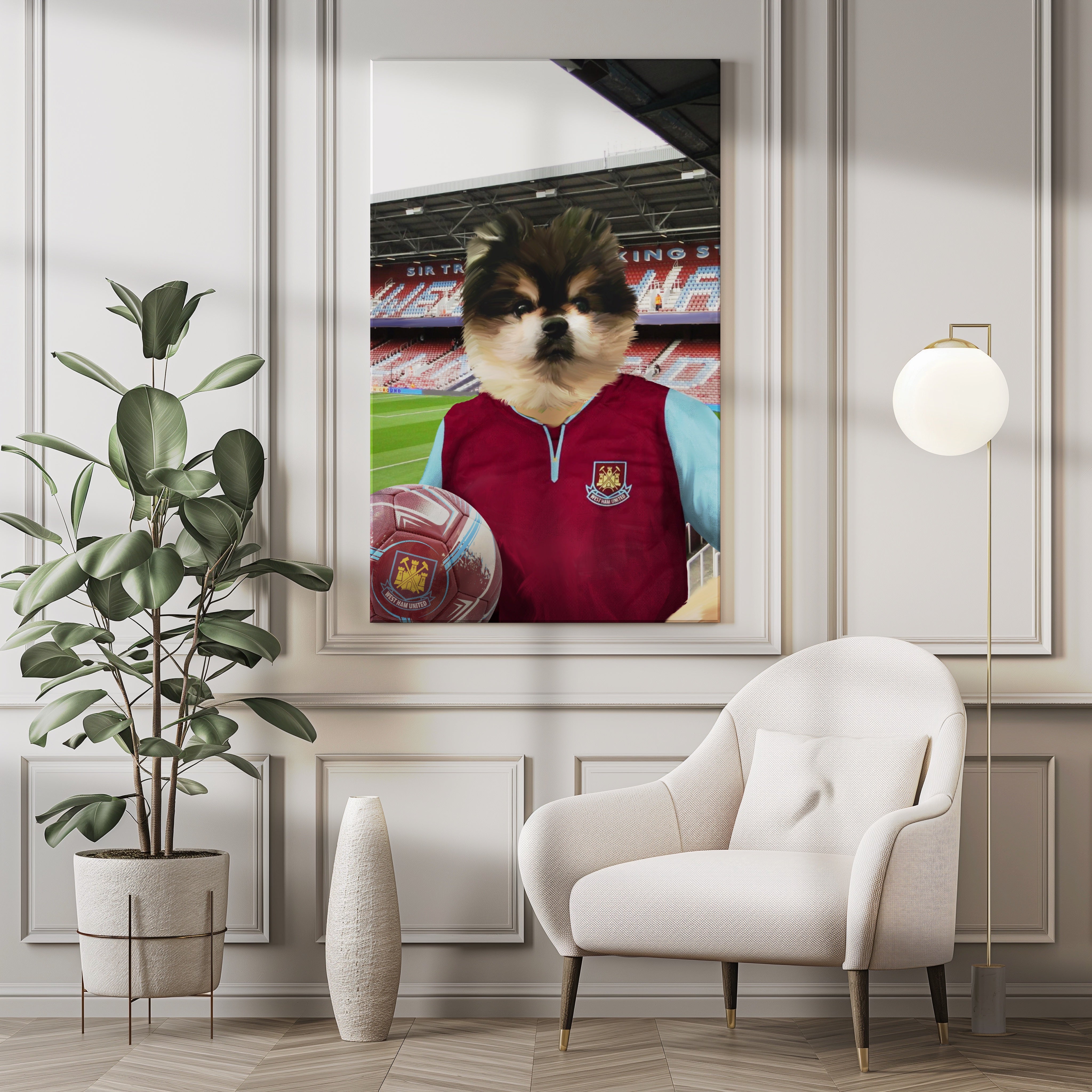 Your Pet in a West Ham 2012-13 Home Retro Shirt
