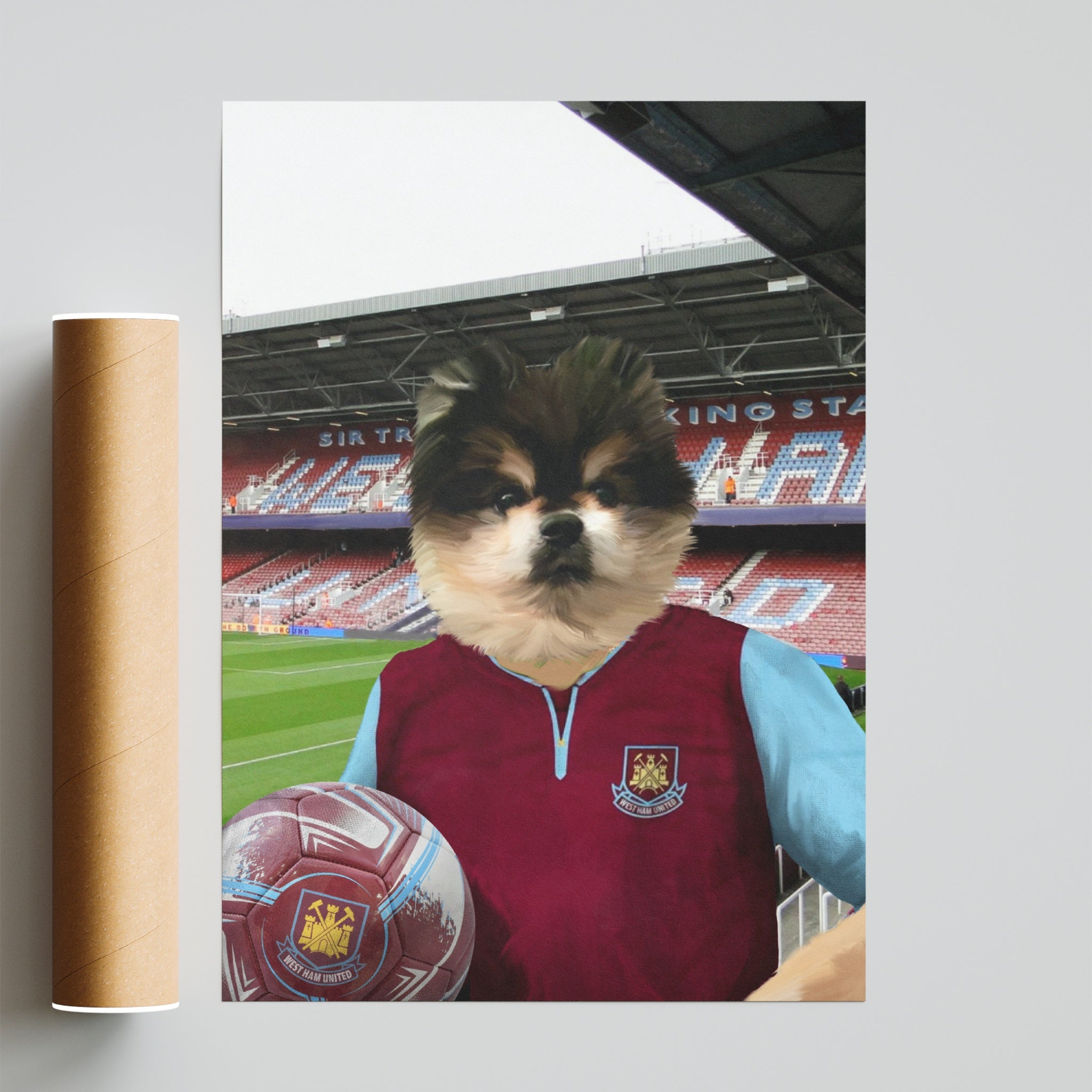Your Pet in a West Ham Retro Shirt