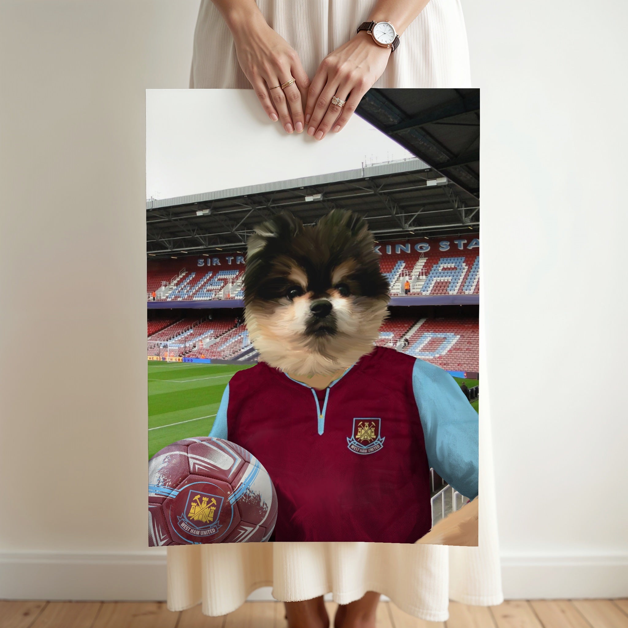 Your Pet in a West Ham 2012-13 Home Retro Shirt