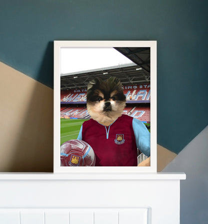 Your Pet in a West Ham Retro Shirt