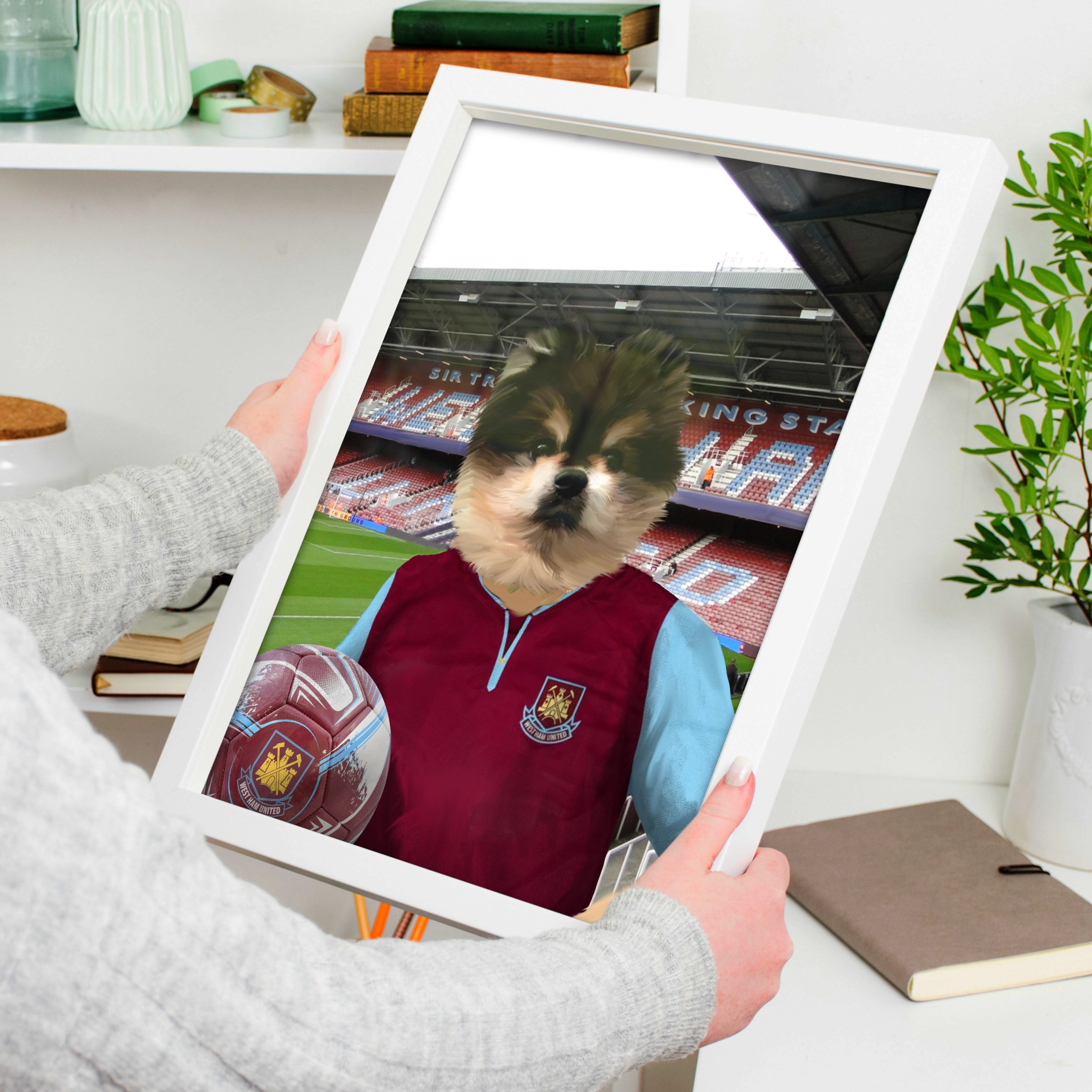 Your Pet in a West Ham 2012-13 Home Retro Shirt