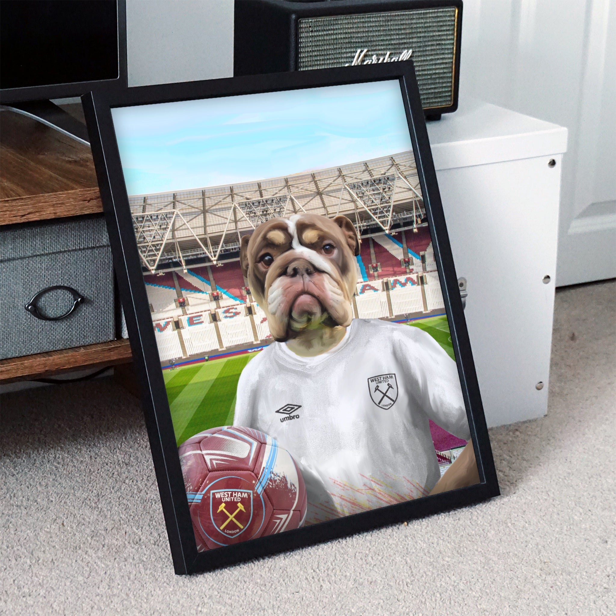 Your Pet in a West Ham Retro Shirt