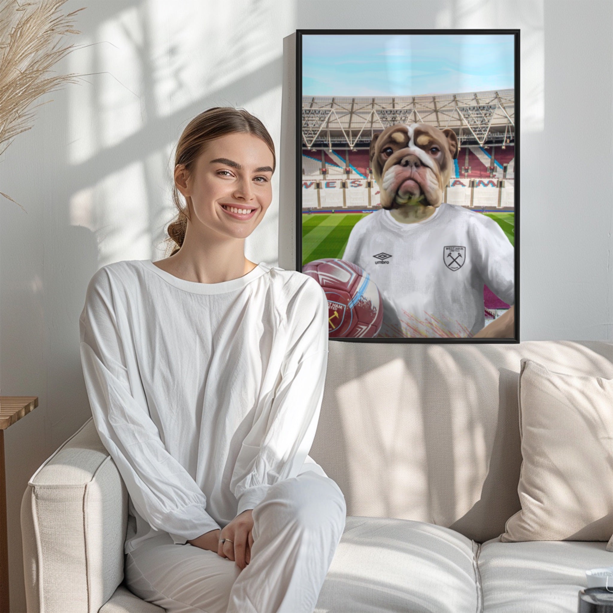 Your Pet in a West Ham 2022-23 Third Shirt