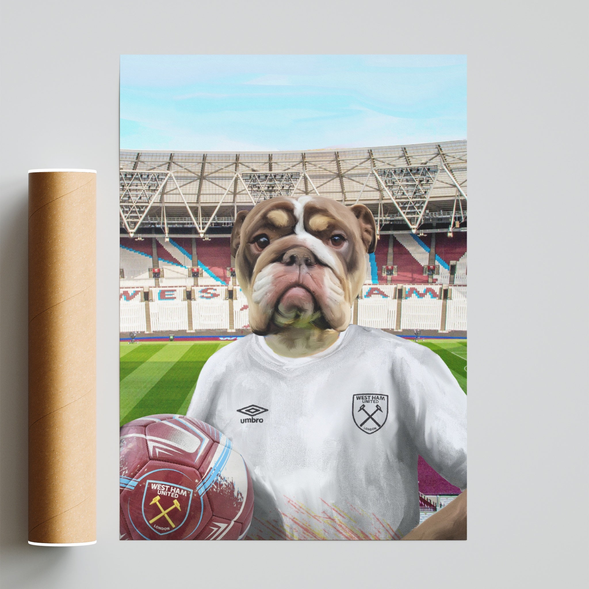 Your Pet in a West Ham Retro Shirt