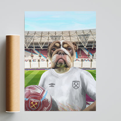 Your Pet in a West Ham Retro Shirt