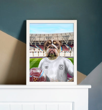 Your Pet in a West Ham Retro Shirt
