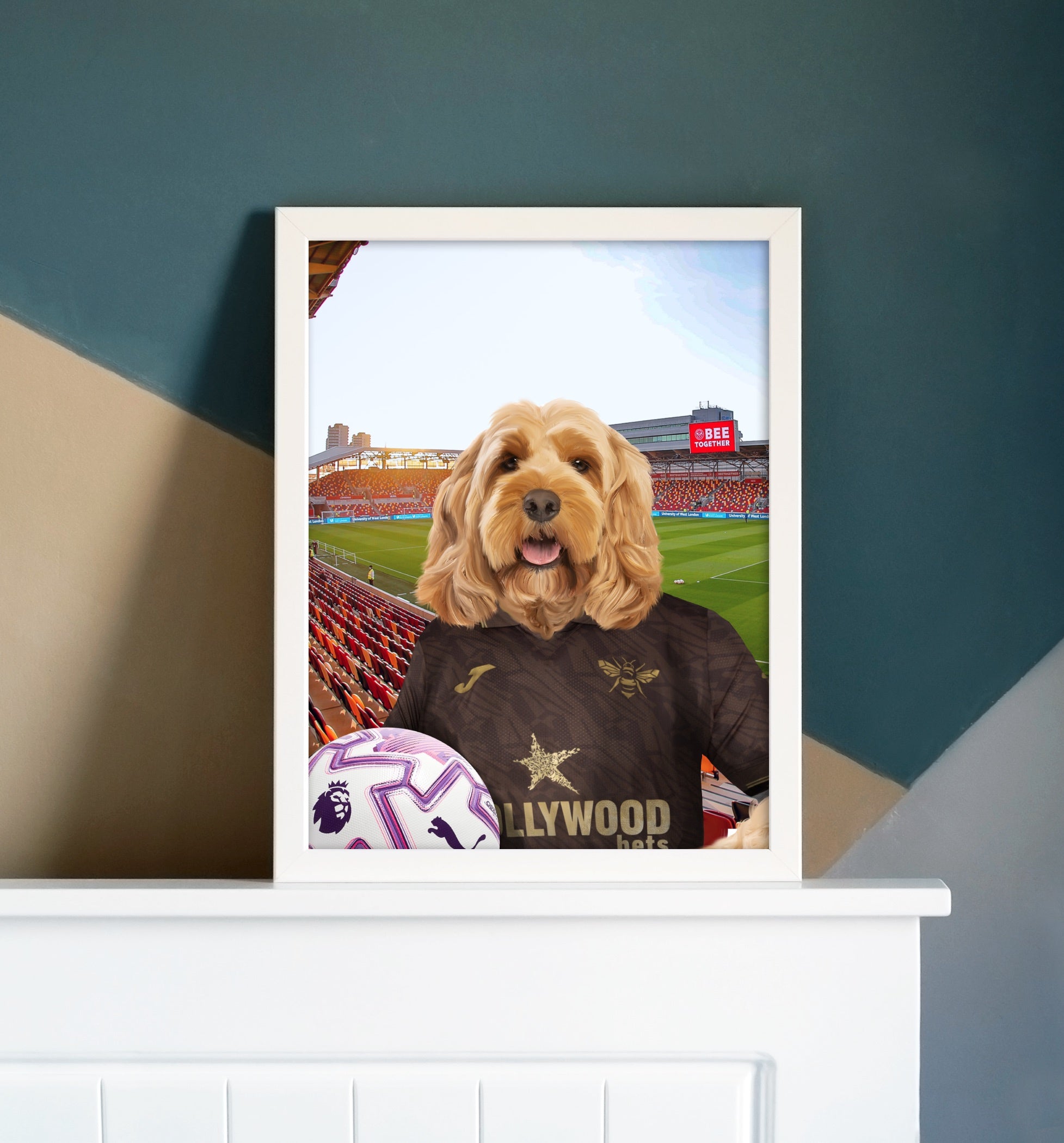 Your Pet in a Brentford FC Away 25/26 Adult Shirt