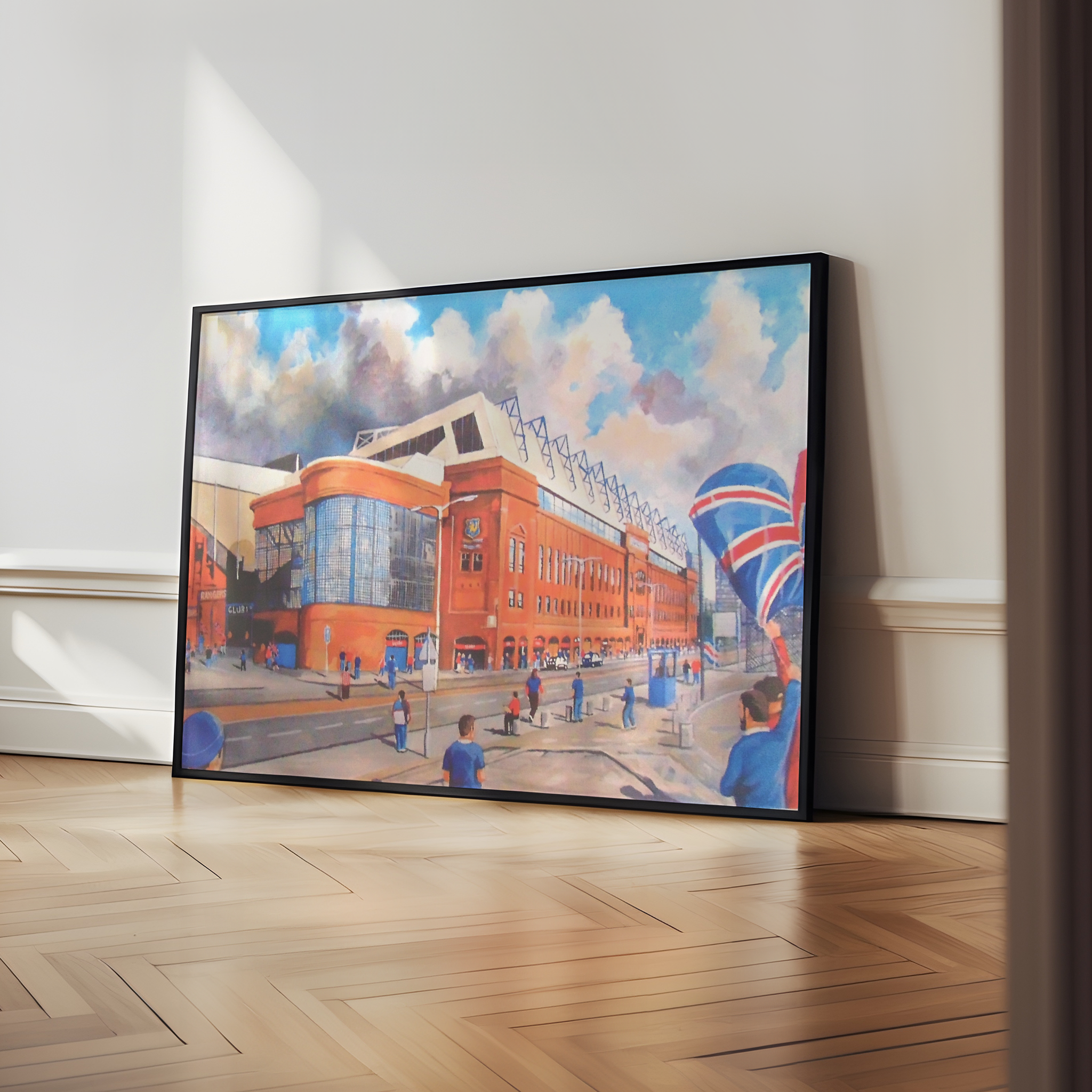 JKM Outside Ibrox Drawing