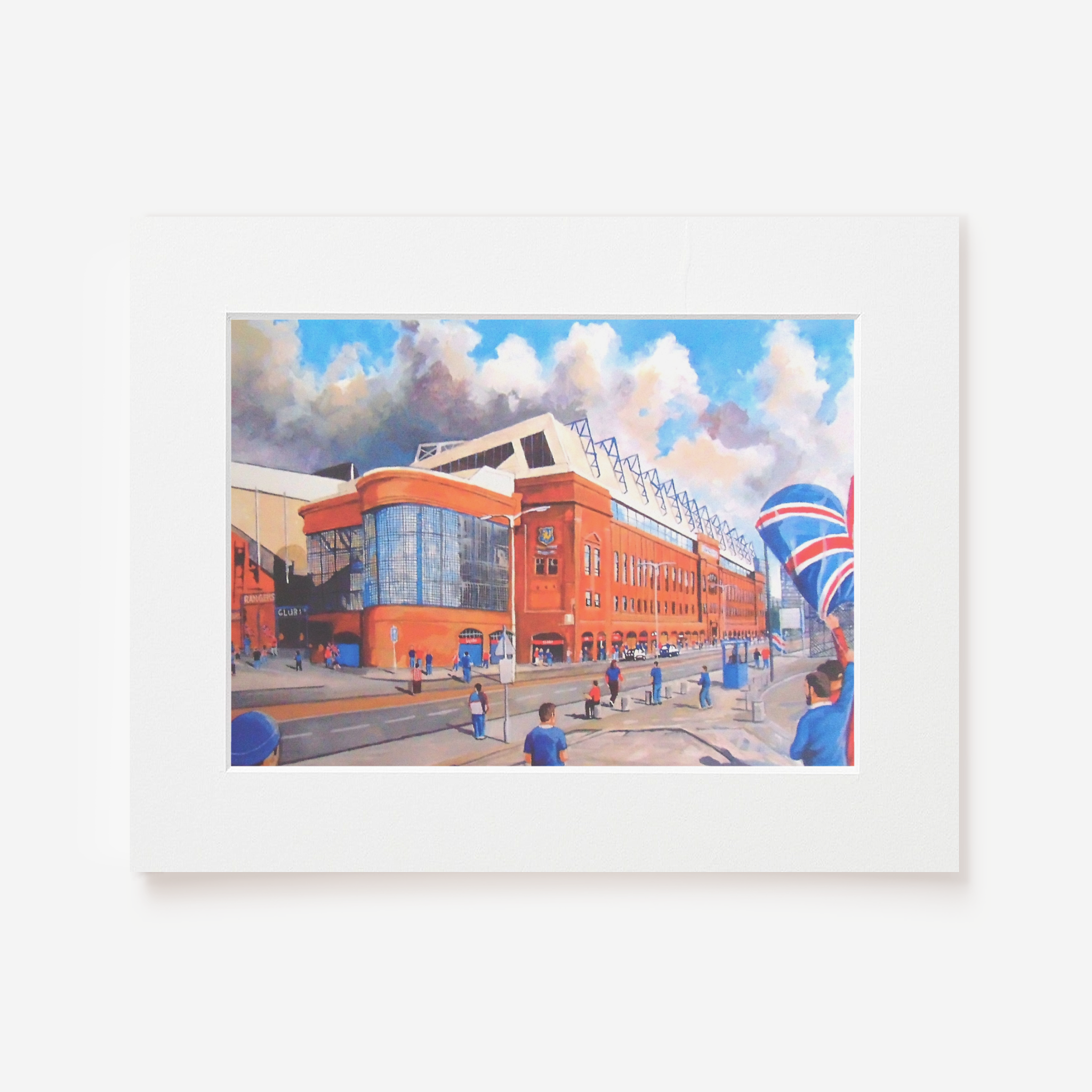 JKM Outside Ibrox Drawing