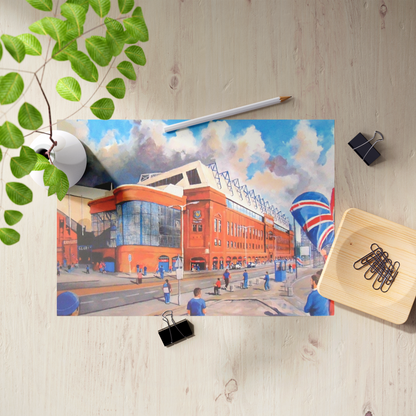 JKM Outside Ibrox Drawing