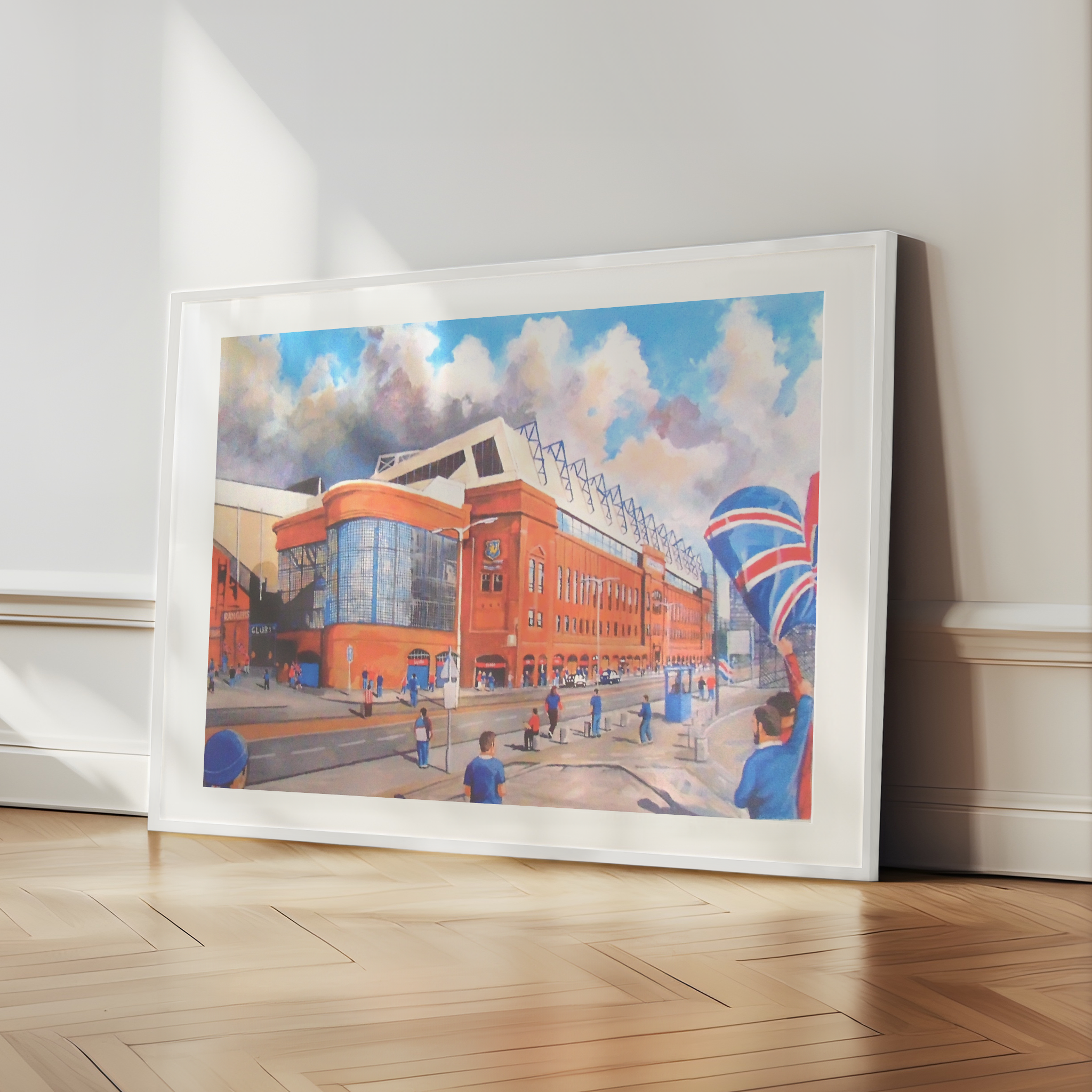 JKM Outside Ibrox Drawing
