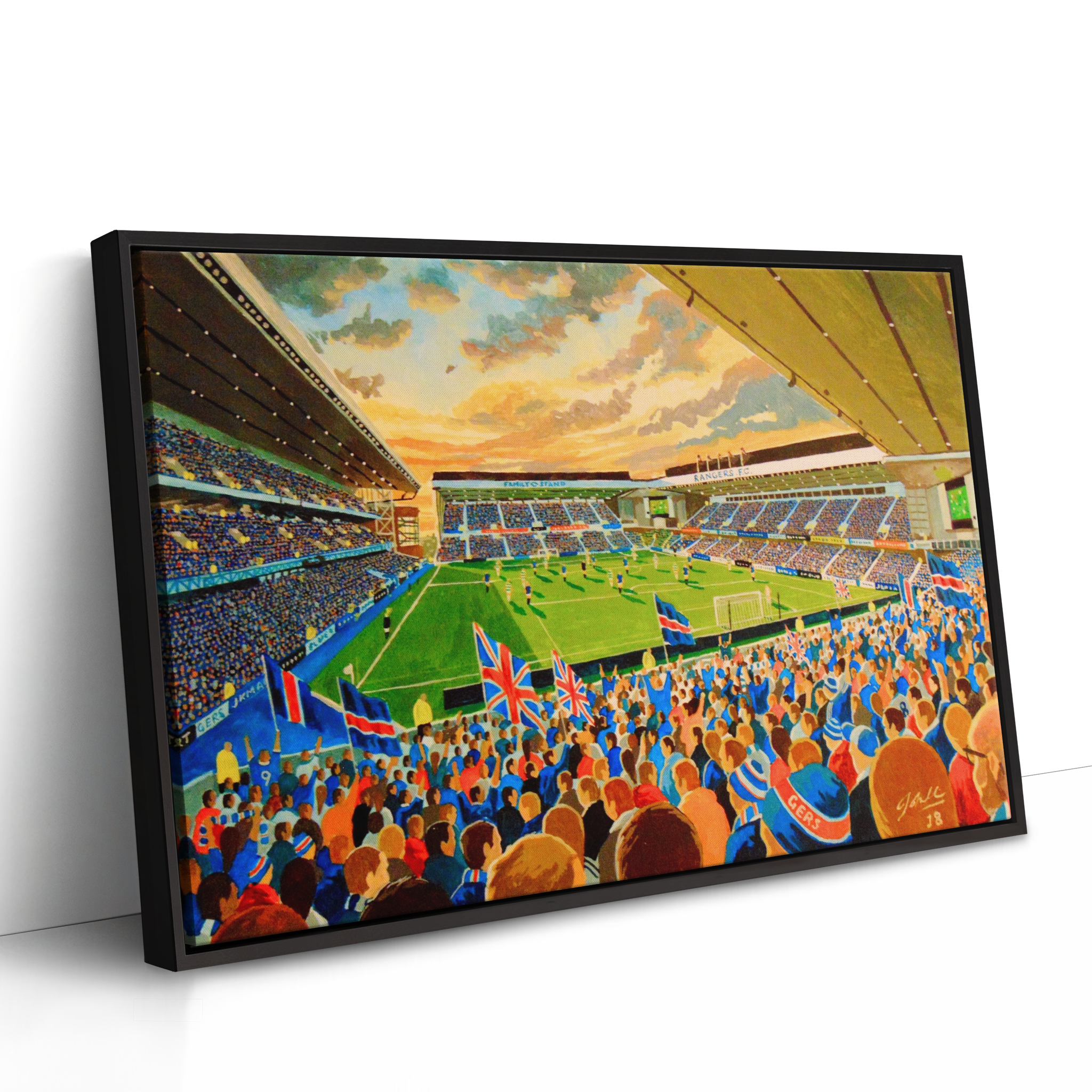 JKM Inside Ibrox Drawing