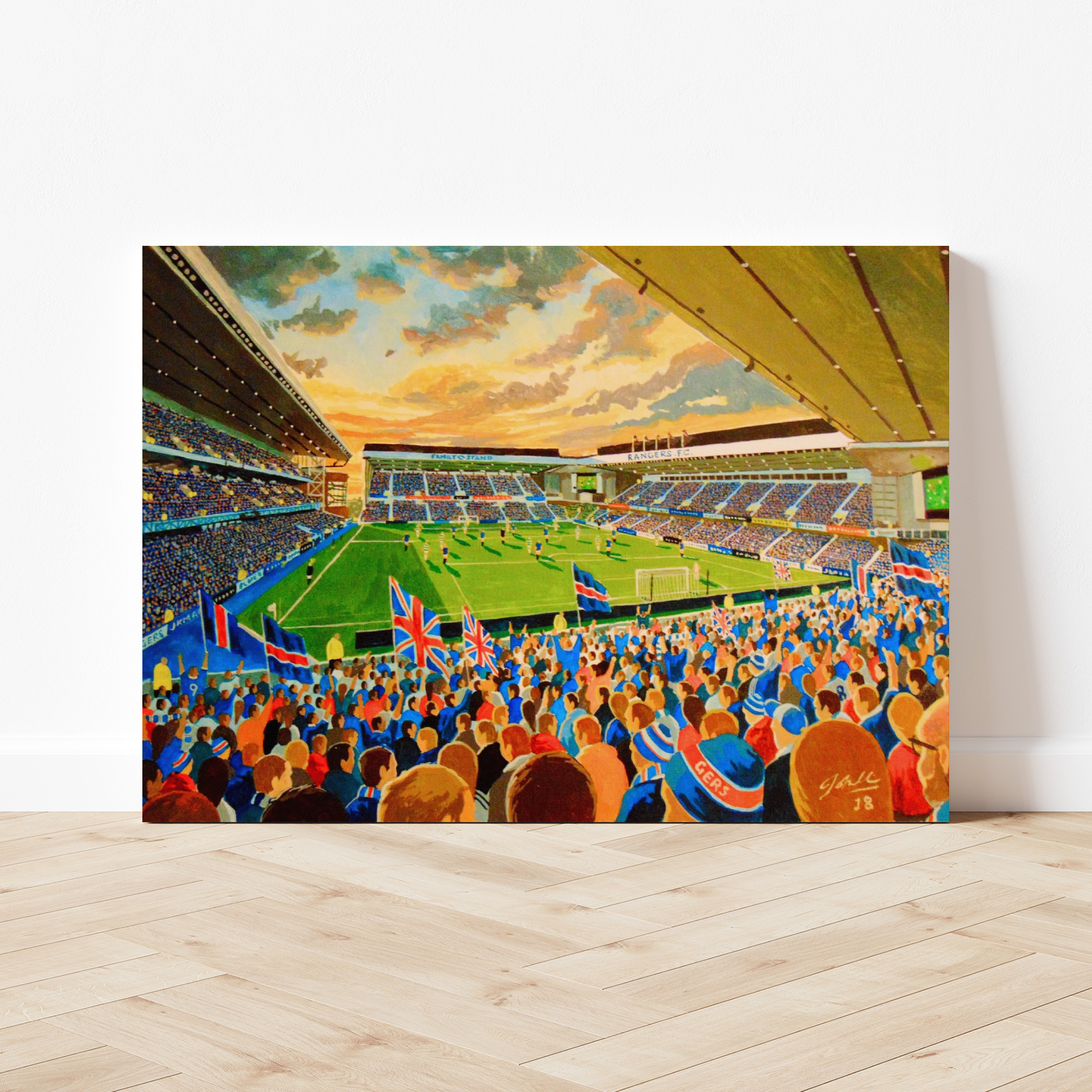 JKM Inside Ibrox Drawing